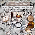 Bougie de luxe artisanale aux cristaux NUIT DE LUNE Cocooning de Noël Neroli, Fleur d’oranger, coton, bois, miel et Pierres de Lune