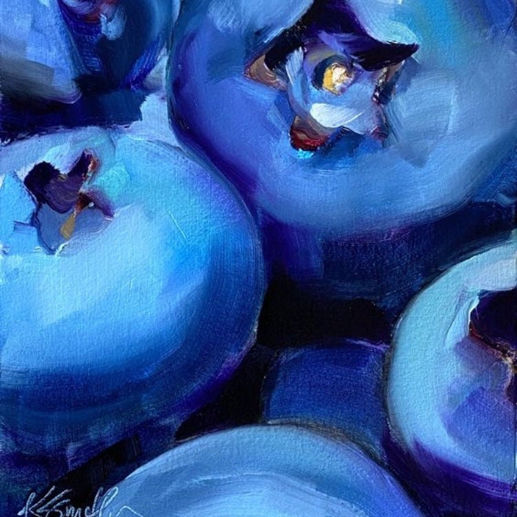 bougie de luxe artisanale bleue aux cristaux fruitée NUITS BLUEBERRY Mûres, Myrtilles, Bubble Gum, cire bleu et Lapis Lazuli