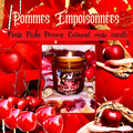 bougie de luxe artisanale parfumée Halloween POMMES EMPOISONNÉES parfum Pommes d’Amour