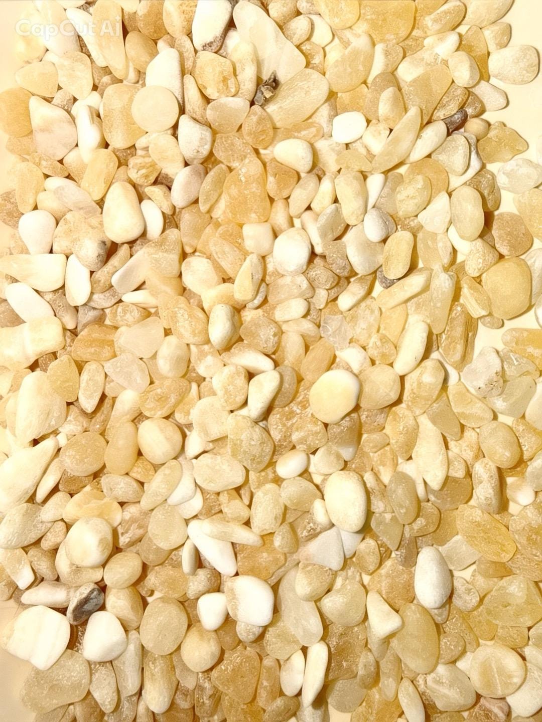 Bougie de luxe artisanale aux cristaux COCO MANGO Mangue et Noix de Coco, Calcite jaune